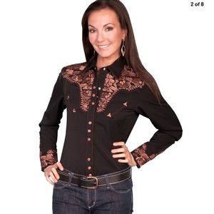 Scully Western ladies shirt size Medium